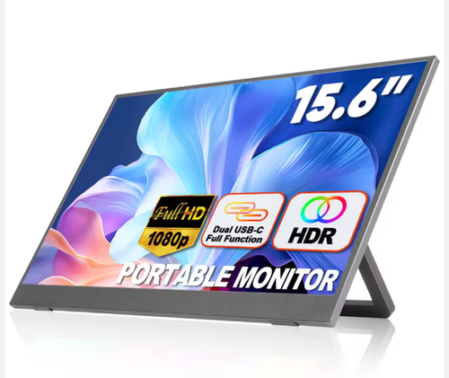 15.6" FHD Portable Monitor - Ultra - Slim Screen Extender with Adjustable Stand - Bella's Home