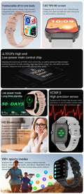 1.83" HD Smart Watch - Waterproof Fitness Tracker with Bluetooth Calling - Bella's Home