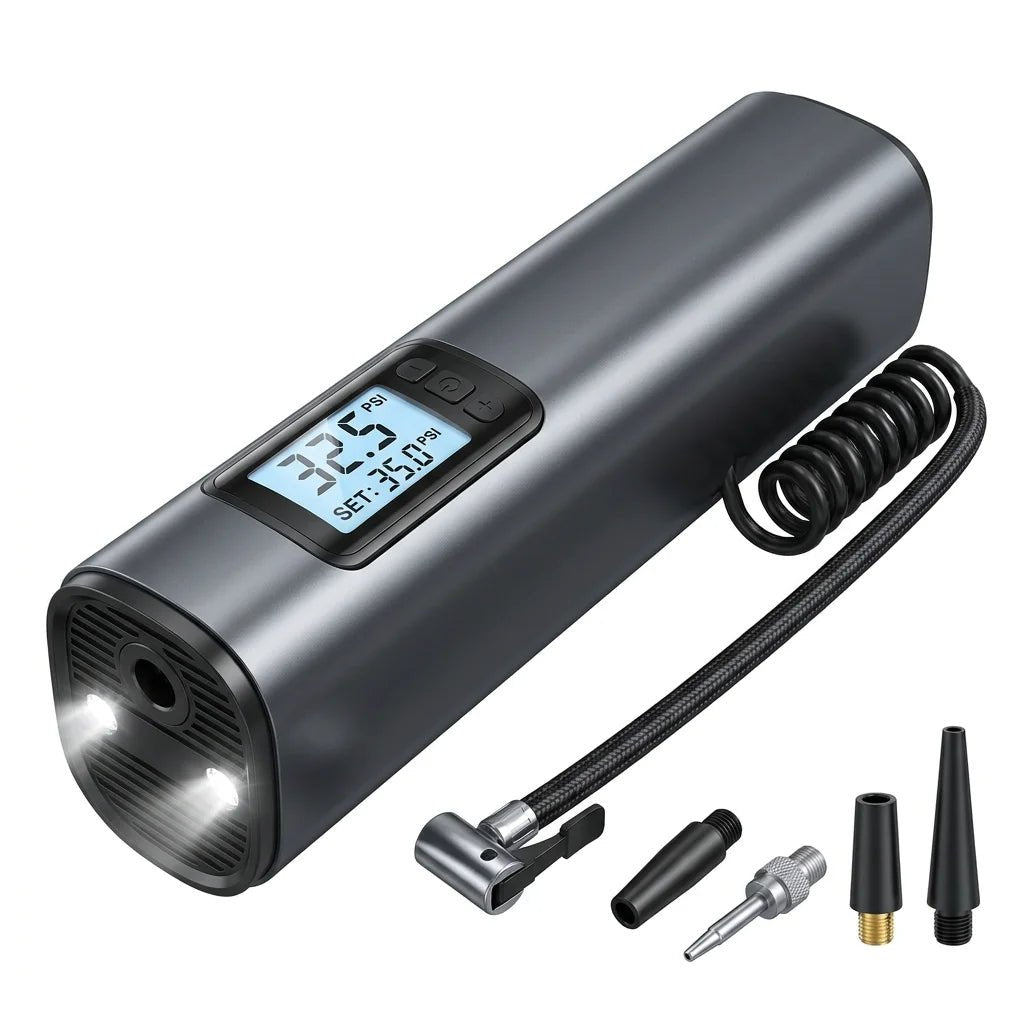 Portable Tire Inflator Air Compressor - Cordless for Car & Bike - Bella's Home