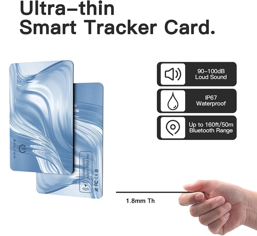 Ultra - Slim Wallet Tracker Card - MFi Certified Finder for iOS - Bella's Home